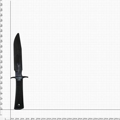 Нож тренировочный Кортик резиновый мягкий черный (3912009) - HAKKI.RU
