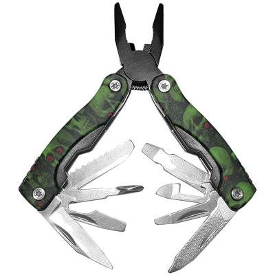 Инструмент многофункциональный ( Multi Tool ) 9 инструментов череп зеленый 12 (3304057) - HAKKI.RU