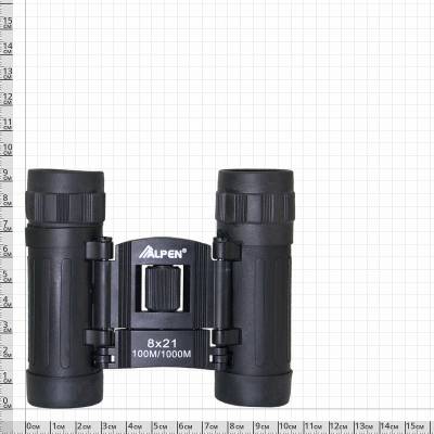 Бинокль ALPEN ( АЛЬПЕН ) 8х21 100/1000 м черный (3301985) - HAKKI.RU