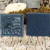 Нашивка ( шеврон патч patch ) тактическая RAVEN ВОРОН вышитая на липучке 7х6,5 темно-серый (2509788) - ВОЕНТОРГ ТЫЛОВИК