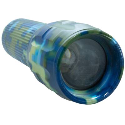 Фонарь LED Flashlight светодиодный Police 20000W камуфлированный цифра синяя (3311918) - HAKKI.RU