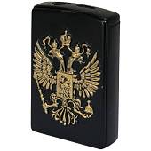 Зажигалка газовая с символикой Герб ( орел ) РФ черная (4403938) - ВОЕНТОРГ ТЫЛОВИК