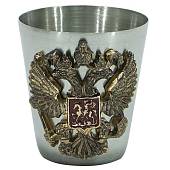 Набор подарочный с символикой Служба безопасности Президента ( фляга 9 OZ-270 мл + стопки 4х30 мл + лейка + стопка складная 1х120мл ) (4801973) - ВОЕНТОРГ ТЫЛОВИК