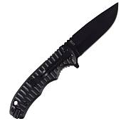 Нож складной GERBE полуавтоматический с клипсой черный (3913047) - ВОЕНТОРГ ТЫЛОВИК