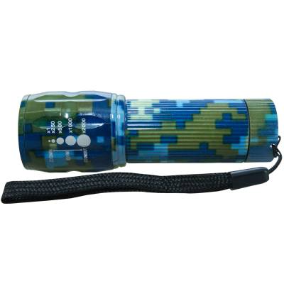 Фонарь LED Flashlight светодиодный Police 20000W камуфлированный цифра синяя (3311918) - HAKKI.RU