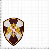 Нашивка ( шеврон ) на рукав ФСВНГ ( Росгвардия ) Общая 7,5х10 вышитая краповая (2503598) - ВОЕНТОРГ ТЫЛОВИК