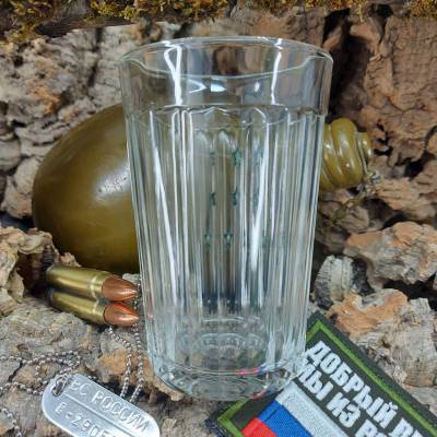 Стакан проставной граненый Капитанский звезды защитные (4609169) - HAKKI.RU