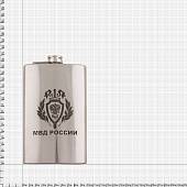 Фляга подарочная с гравировкой МВД России 10 OZ - 300 мл (4608043) - ВОЕНТОРГ ТЫЛОВИК
