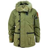Куртка 726 GEAR аляска с меховым воротником коричневая (1105134) - ВОЕНТОРГ ТЫЛОВИК