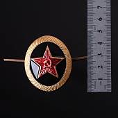 Кокарда Морская пехота СССР с эмалью золотистая (2105028) - ВОЕНТОРГ ТЫЛОВИК