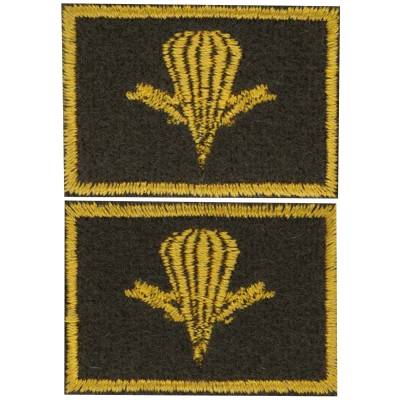 Эмблема ( нашивка знак ) петличная ( петлица ) ВДВ вышитая оливковая (2505004) - HAKKI.RU
