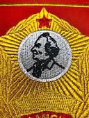 Вымпел КАЗАНСКОЕ СВУ РОССИЯ / ЖИЗНЬ - РОДИНЕ, ЧЕСТЬ - НИКОМУ малый вышитый 13х19 красный (4502103) - ВОЕНТОРГ ТЫЛОВИК