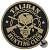 Нашивка ( шеврон патч patch ) тактическая TALIBAN HUNTING CLUB 3D PVC ( пластизоль ) на липучке D-6,5 черная (2504139) - HAKKI