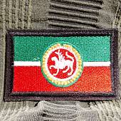 Нашивка (шеврон патч patch) тактическая Флаг Татарстан с гербом вышитая на липучке 7,5х4,5 (2509768) - ВОЕНТОРГ ТЫЛОВИК