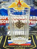 Стакан граненый с символикой ВС РФ (4609192) - ВОЕНТОРГ ТЫЛОВИК