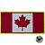 Нашивка ( шеврон патч patch ) тактическая Флаг CANADA ( КАНАДА ) 3D PVC на липучке 8х4 красно-белая (2504286) - HAKKI