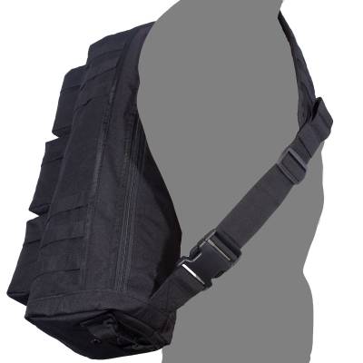 Рюкзак TAC тактический однолямочный 15х53х23 20 л черный (3306960) - HAKKI.RU