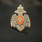 Знак фрачный МЧС России 13х16 мм золотистый (2302997) - ВОЕНТОРГ ТЫЛОВИК