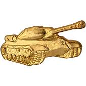 Эмблема ( знак ) петличная ( петлица ) Танковые войска левая золотистая (2102050) - ВОЕНТОРГ ТЫЛОВИК