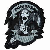 Нашивка ( шеврон патч patch ) тактическая Punisher вышитая на липучке 7х7,3 черная (2509238) - ВОЕНТОРГ ТЫЛОВИК