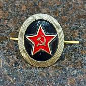 Кокарда Морская пехота СССР с эмалью золотистая (2105956) - ВОЕНТОРГ ТЫЛОВИК
