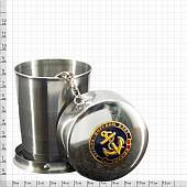 Набор подарочный с символикой ВМФ России / Герб ( орел ) РФ ( фляга 9 OZ-270 мл + стопки 2х30 мл + стопка складная 1х150 мл + лейка ) (4801232) - ВОЕНТОРГ ТЫЛОВИК
