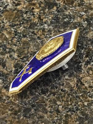 Знак нагрудный ( ромб ) Среднее техническое образование СССР закрутка (2301603) - HAKKI.RU