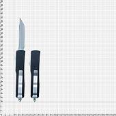 Нож складной MICROTECH автоматический выкидной Combat Troodon 00556 S/E в чехле черный (3913058) - ВОЕНТОРГ ТЫЛОВИК