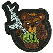 Нашивка ( шеврон патч patch ) тактическая Мишка с М416 вышитая на липучке 7х8 черная (2509494) - ВОЕНТОРГ ТЫЛОВИК