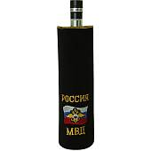 Мешочек ( чехол ) для бутылки с символикой МВД России вышитый черный (4405999) - ВОЕНТОРГ ТЫЛОВИК
