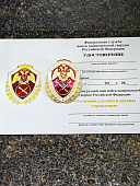 Знак нагрудный ФСВНГ ( Росгвардия ) РФ ОТЛИЧНИК СЛУЖБЫ в органах управления (2301632) - ВОЕНТОРГ ТЫЛОВИК