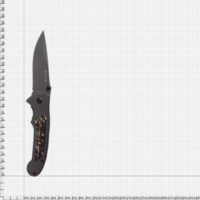 Нож складной BUCK полуавтоматический с клипсой серый (3913078) - HAKKI.RU