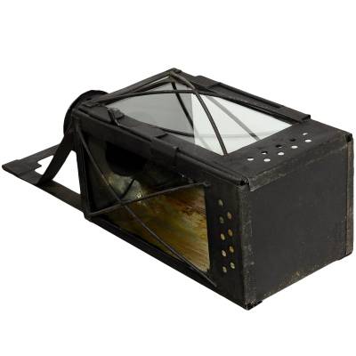 Фонарь свечной железнодорожный 1954 г. черный оригинал (3311823) - HAKKI.RU