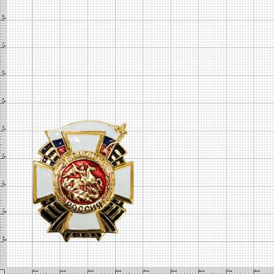 Знак нагрудный ГВАРДИЯ РОССИЯ закрутка (2301974) - HAKKI.RU