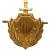 Эмблема ( знак ) петличная ( петлица ) МВД России золотистая (2102099) - HAKKI.RU