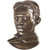 Знак фрачный из серии известные личности - Никола Тесла бронзовый (2302927) - ВОЕНТОРГ ТЫЛОВИК