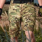 Шорты 726 GEAR мужские тактические с боковыми карманами рип-стоп camo-multi (1115007)  - ВОЕНТОРГ ТЫЛОВИК