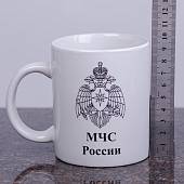 Кружка с символикой МЧС России белая (4601012) - ВОЕНТОРГ ТЫЛОВИК