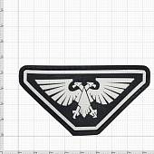 Нашивка ( шеврон патч patch ) тактическая WARHAMMER Орел имперский 3D PVC ( пластизоль ) на липучке 8,5х4,5 черная (2504180) - ВОЕНТОРГ ТЫЛОВИК