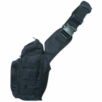Сумка-органайзер TAC через плечо тактическая MOLLE черная (3310327) - HAKKI.RU
