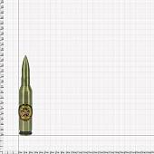 Зажигалка патрон с символикой ГРУ ГШ ВС РФ газовая 140 мм (4403979) - ВОЕНТОРГ ТЫЛОВИК