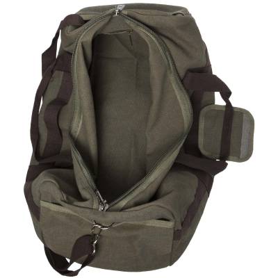 Сумка - рюкзак брезентовая 60х27х25 40 л оливковая (3310064) - HAKKI.RU