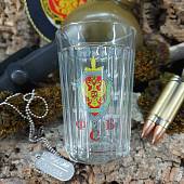 Стакан граненый с символикой ФСБ ( Федеральная служба безопасности ) России (4609022) - ВОЕНТОРГ ТЫЛОВИК