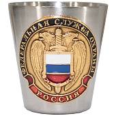 Набор подарочный с символикой ФСО России / Герб ( орел ) РФ ( фляжка 270 мл + стопки 2х30 мл+ стопка складная 1х150 мл + лейка) (4801931) - ВОЕНТОРГ ТЫЛОВИК