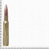 Патрон учебный крупнокалиберный ДШК 12,7 мм (3115025) - ВОЕНТОРГ ТЫЛОВИК