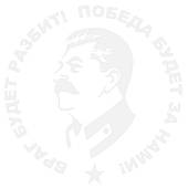 Наклейка на авто виниловая И.В. Сталин / Враг будет разбит! Победа будет за нами! 20х20 белая (12011021) - ВОЕНТОРГ ТЫЛОВИК