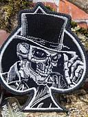 Нашивка ( шеврон патч patch ) тактическая ТУЗ ПИК / ЧЕРЕП В ЦИЛИНДРЕ вышитая на липучке 8,5х10,5 черная (2509878) - ВОЕНТОРГ ТЫЛОВИК