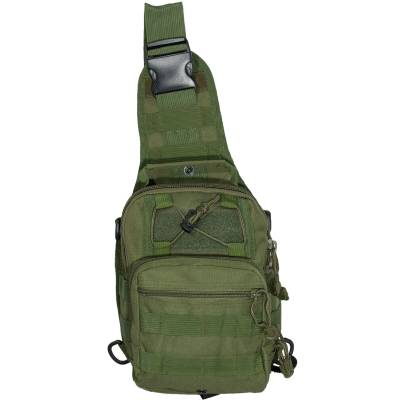 Сумка-органайзер TAC через плечо тактическая MOLLE оливковая (3310281) - HAKKI.RU