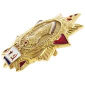 Знак нагрудный Адмирал флота Н.Г. Кузнецов на закрутке (2301522) - ВОЕНТОРГ ТЫЛОВИК