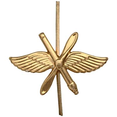 Эмблема ( знак ) петличная ( петлица ) ВВС России золотистая (2102086) - HAKKI.RU
